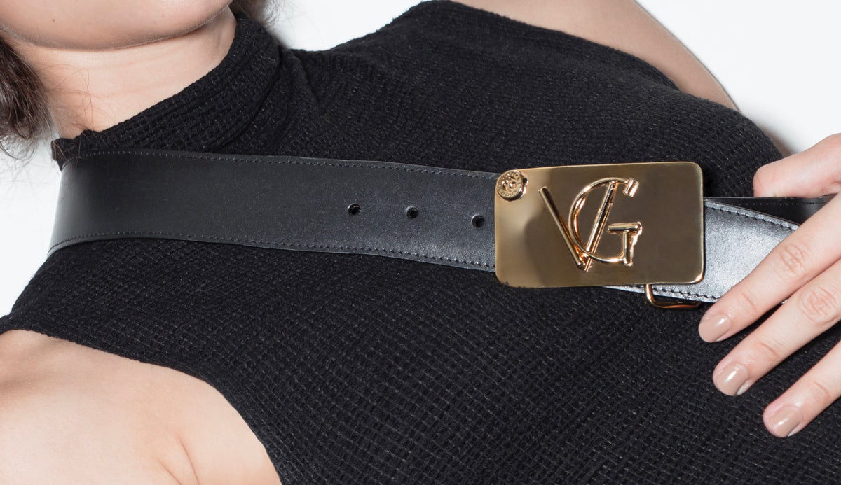 Round Custom Initials Interchangeable Belt Buckle – Viviane Guenoun