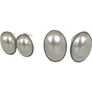 Oval Stud Pearl Earrings