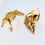 Vintage Bicolor Modern Stud Earrings