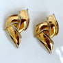 Vintage Bicolor Modern Stud Earrings