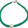 Uni-Color & Pearl Minimal Beads Necklace / More colors