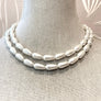 Small Pear Shape Pearls Necklace Set of 2