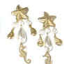 Vintage Seashore Motif Earrings