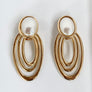Vintage Oval Long Earrings