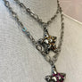 DOUBLE LENGTH STAR PENDANT NECKLACE SILVER COLOR