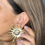 Maxi Sun Stud Earrings