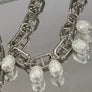 Chunky XXL Link Modern Chain Necklace with Faux Pearls