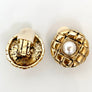 Vintage Quilted Stone Earrings