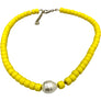 Uni-Color & Pearl Minimal Beads Necklace / More colors