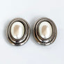 Vintage Oval Stud Earrings