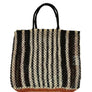 STRIPES JUTE BAG - LARGE