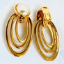 Vintage Oval Long Earrings