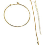 Pearl Lariat Ring Necklace Set of 3