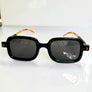 Black / Brown Square Trendy Sunglasses