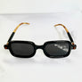 Black / Brown Square Trendy Sunglasses