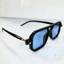 Black / Blue Aviator Trendy Sunglasses