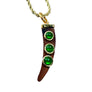 Dije Cornicello de madera, detalle