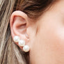 Triple Piochita Pearl Earrings