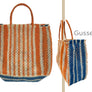 STRIPES JUTE BAG - LARGE