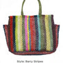 MULTI STRIPES JUTE BAG - LARGE