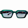 Green / Brown Aviator Trendy Sunglasses