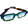 Green / Brown Aviator Trendy Sunglasses