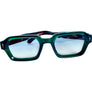 Green / Brown Aviator Trendy Sunglasses