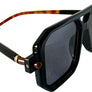Black / Carey & Brown Aviator Trendy Sunglasses