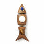 Wood Med Fish Charm