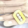 Rectangle Triple Pearl Satelite Ring