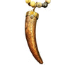 Dije Cornicello de madera puesto en cadena