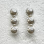 Triple Piochita Pearl Earrings