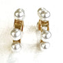 Jupiter Gold Plated Pearls Hoops Earrings