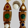 Wood Med Fish Charm