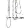 60cm Long Chunky Pearls Trend Necklace