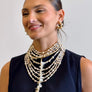 Ring Type Necklace with long nacar string