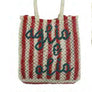 OGLIO & OLIO JUTE AND BAG -SMALL / RED STRIPES