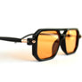 Black / Yellow Aviator Trendy Sunglasses