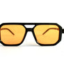 Black / Yellow Aviator Trendy Sunglasses