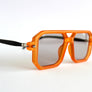 Orange Square Trendy Sunglasses