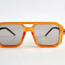 Orange Square Trendy Sunglasses