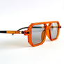 Orange Square Trendy Sunglasses