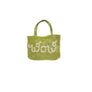 JUTE BAG WOW - X-SMALL / LIME