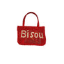 BISOU JUTE BAG X-SMALL / RED