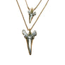 BI-COLOR X-SMALL SHARK TOOTH 45cm NECKLACE