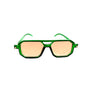 Green Aviator Trendy Sunglasses