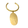 Elevate your style with this gold statement choker necklace featuring a large oval pendant. Bold, elegant, and timeless designer jewelry.
