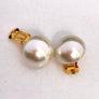 Stud Pearl Earrings Clip On