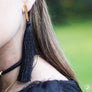 Gold Plated Modern Tassel Earrings