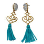 Gold Plated Tassel Earrings